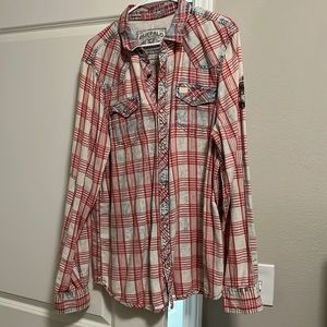 Buffalo David Bitton pearl snap flannel